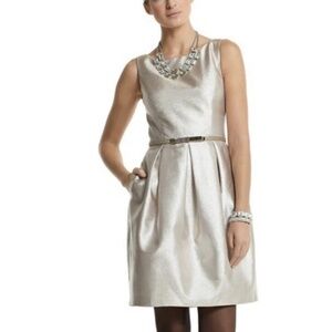 White House Black Market Champagne Cocktail Dress, Size 8